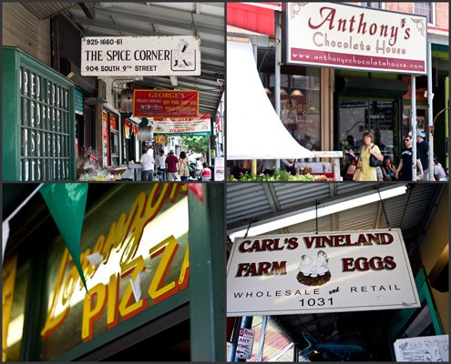 Italian Market shop signs