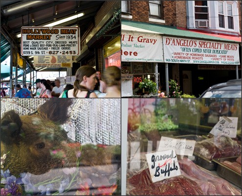 Italian Market Meat Shop Signs