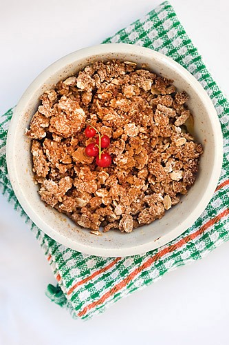 Gooseberry  Apple Crumble