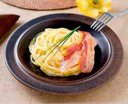 Carbonara potatoes