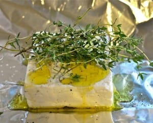 Herbal Grilled Feta Cheese - Honest Cooking
