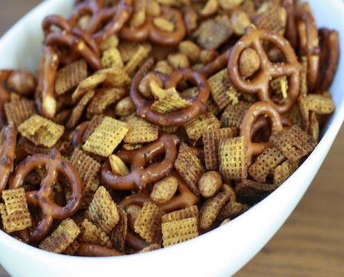 Cooking the Magazines: Nuts and Bolts Snack Mix - Honest Cooking