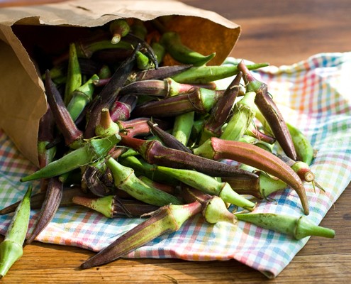 Okra in a bag