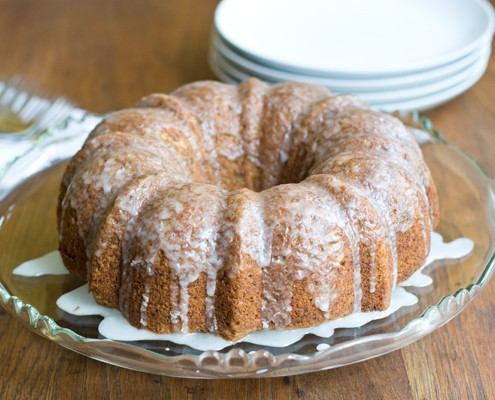 Zucchini Cake with Lemon Crunch Icing