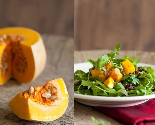 roasted butternut squash salad