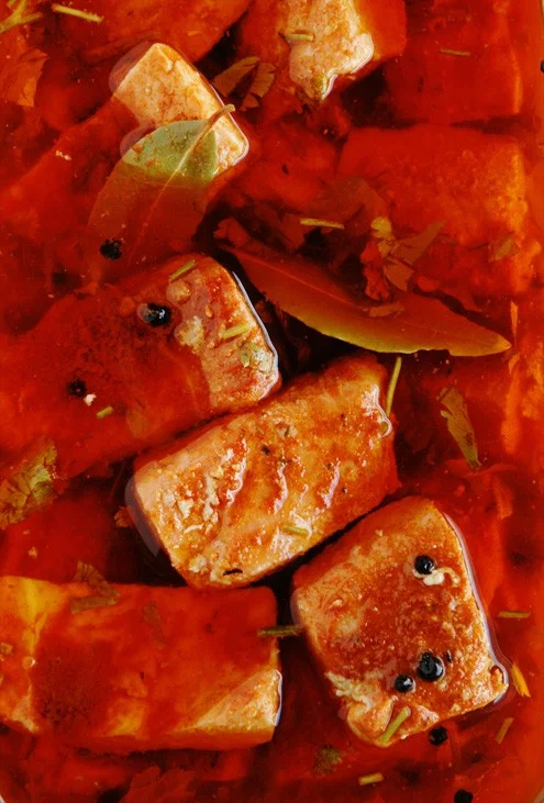 Salmon escabeche