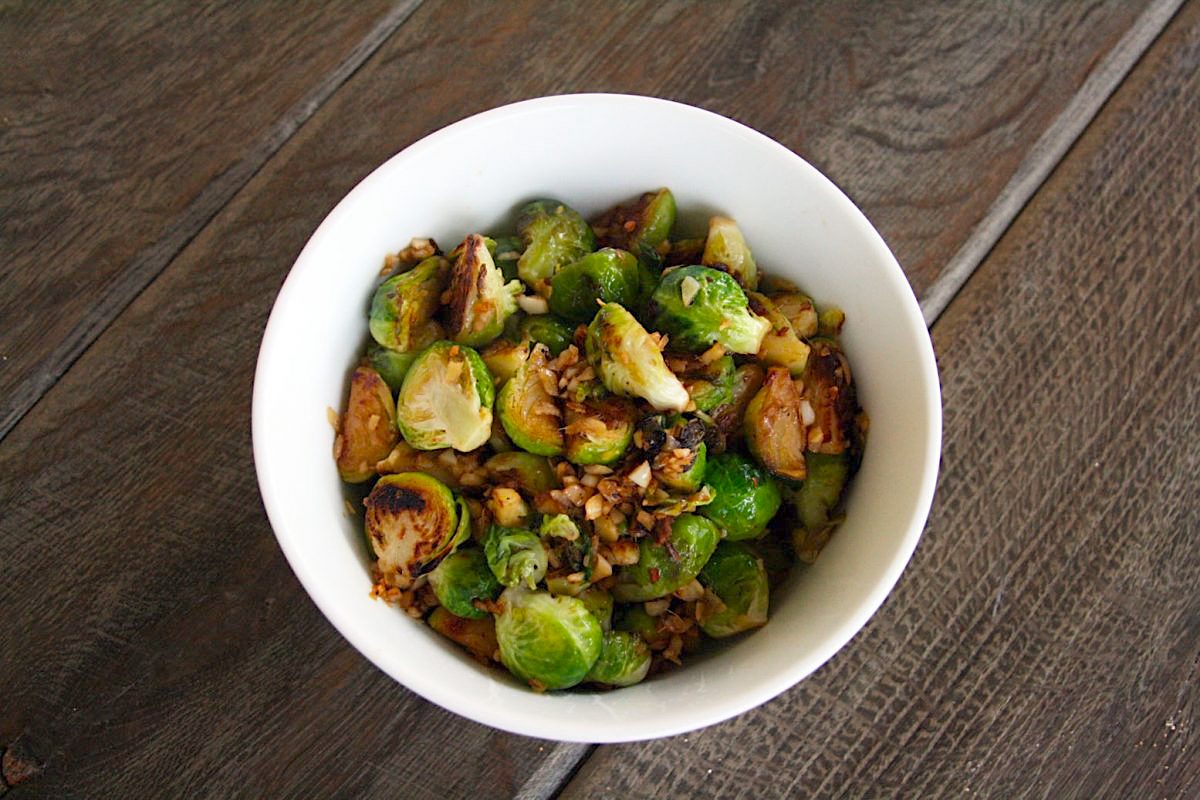 Garlic Ginger Brussel Sprouts