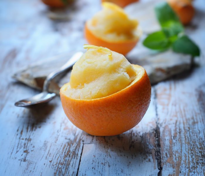 How to Make Orange Sorbet