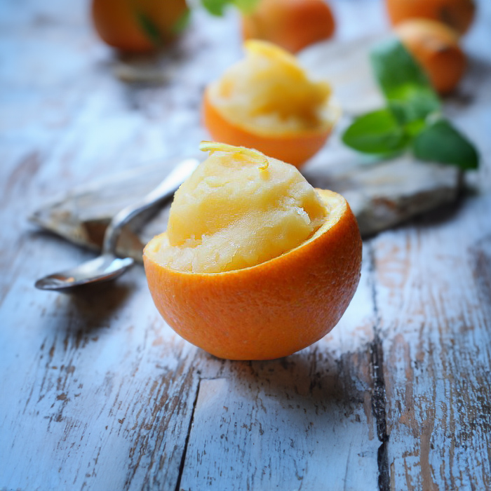 How to Make Orange Sorbet