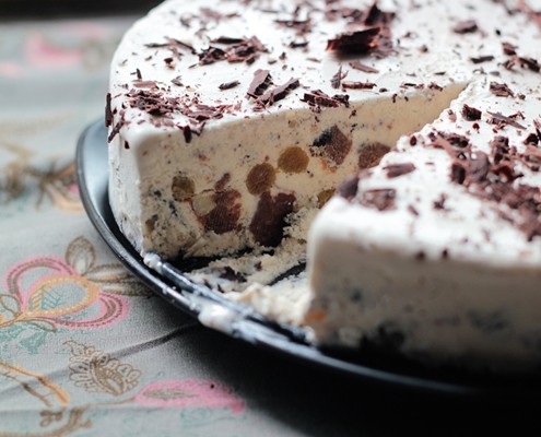 Choco-Vanilla Ice-Cream Cake