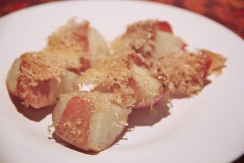 Roast Potatoes Wrapped in Prosciutto