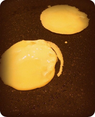 Pancakes to accompany Korean Nine seperate dishes.