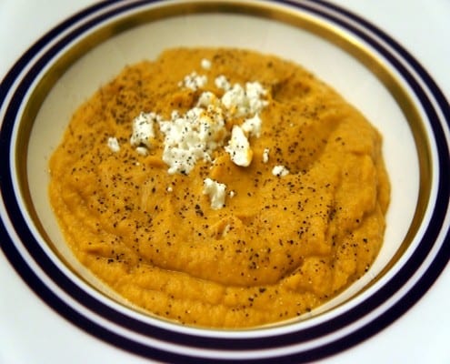 Roasted Eggplant Chickpea Soup