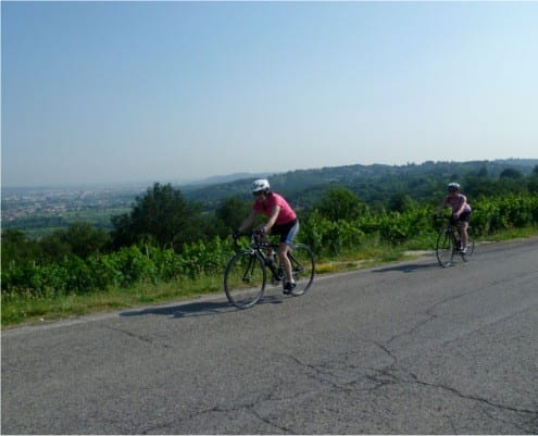 Biking to Soave, Italy