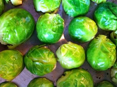 Caramelizing Brussels Sprouts