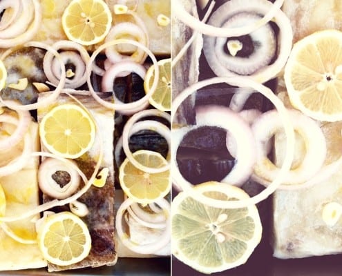 Oven Roasted Bacalhau with Lemon