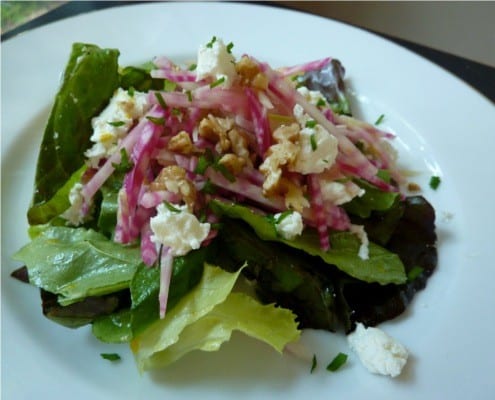 Chioggia beet and fennel salad - Italiaoutdoorsfoodandwine bike tours italy