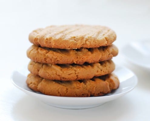 Gluten-Free, Flour-less Peanut Butter Cookies