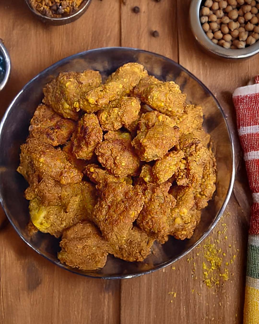 Indian Lamb and Chickpea Fritters