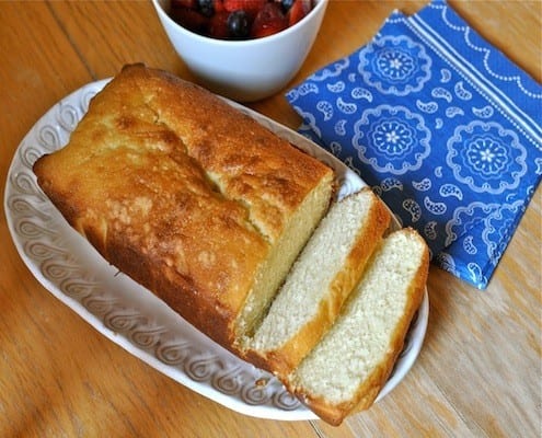 Cream Cheese Pound Cake with Vanilla Bean Glaze - The Baker Chick