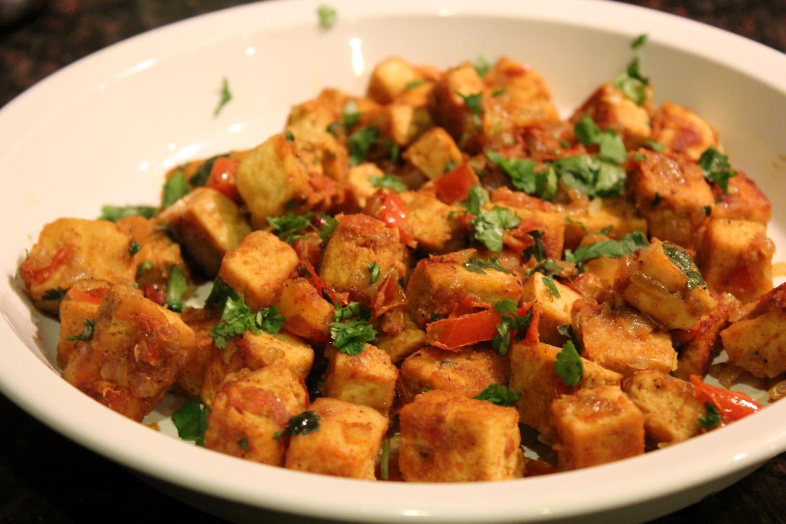 Indian Curried Tofu Recipe on Honest Cooking