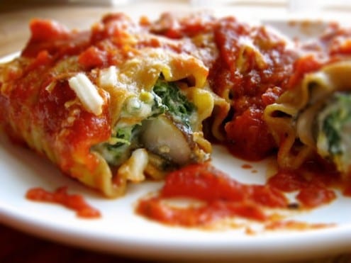 Sausage and Spinach Lasagna Rolls Recipe on Honest Cooking