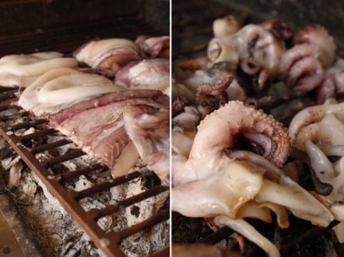 Cuttlefish on the grill