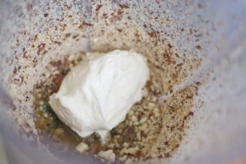 making Hazlenut cream