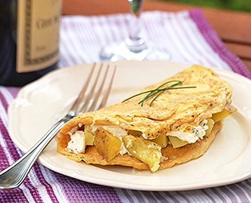 Country French Omelette Recipe - Cooking With Ruthie