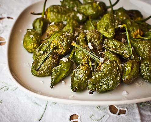 Pimientos Padrón - Fried Padron Peppers