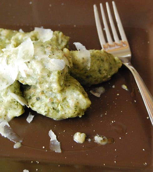 Healthy broccoli rabe gnocchi