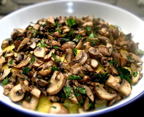 Mushroom, Herb and Applewood Polenta