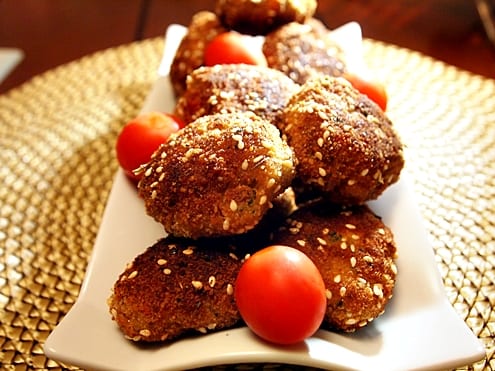 breaded turkey meatballs