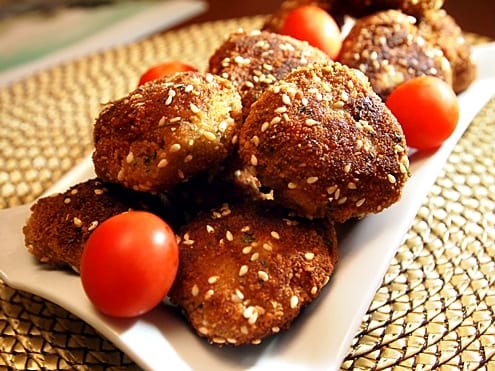 breaded turkey meatballs