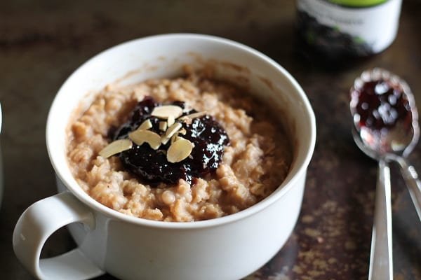 Baked Peanut Butter and Jelly Oatmeal