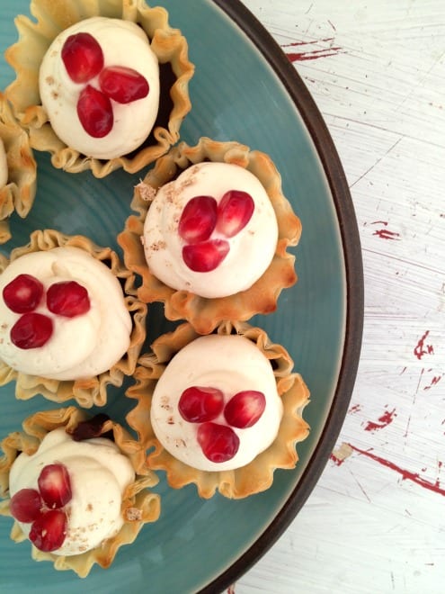 Chocolate and Pomegranate Cups - Honest Cooking