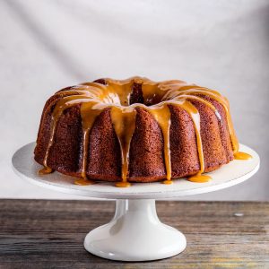 Spiced Bundt Cake with Caramel Sauce