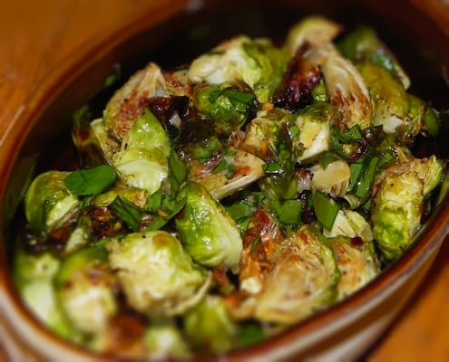 Roasted Fish Sauce Brussels Sprouts