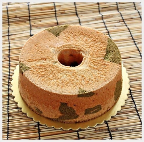 Match Marble Chiffon Cake