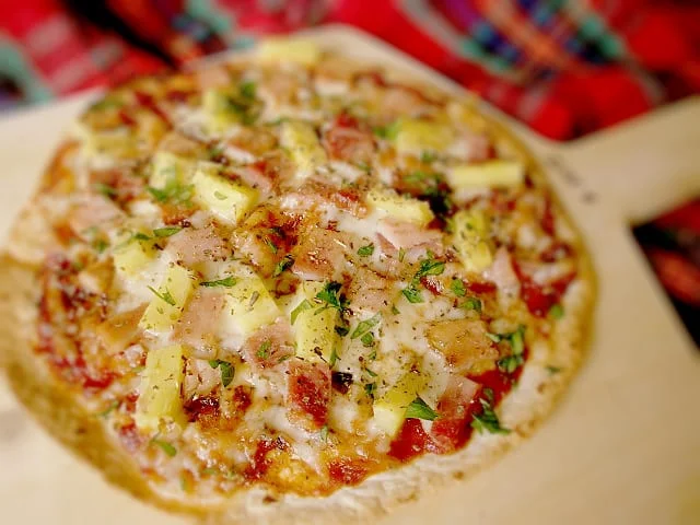 Honey Ham and Fresh Pineapple Pizza