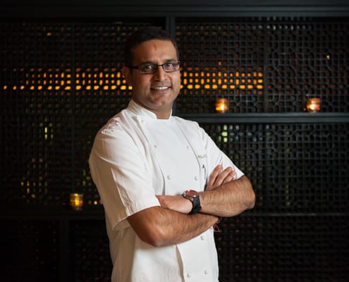 Atul Kochhar at his restaurant Benares