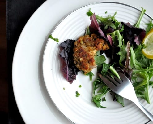 Eggplant & Lentil Fritters