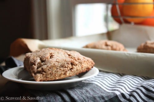 Ginger Lemon Whole Wheat Scones Recipe