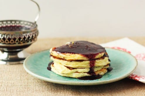 Lemon Ricotta Pancakes Blueberry Syrup Recipe