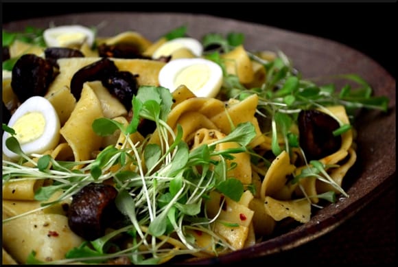 Pappardelle Recipe Candied Chestnuts and Quail Eggs