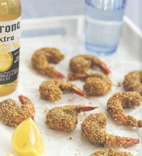 Crispy za'atar shrimp