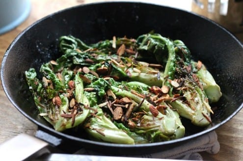Buttered Lettuce Toasted Almonds Recipe