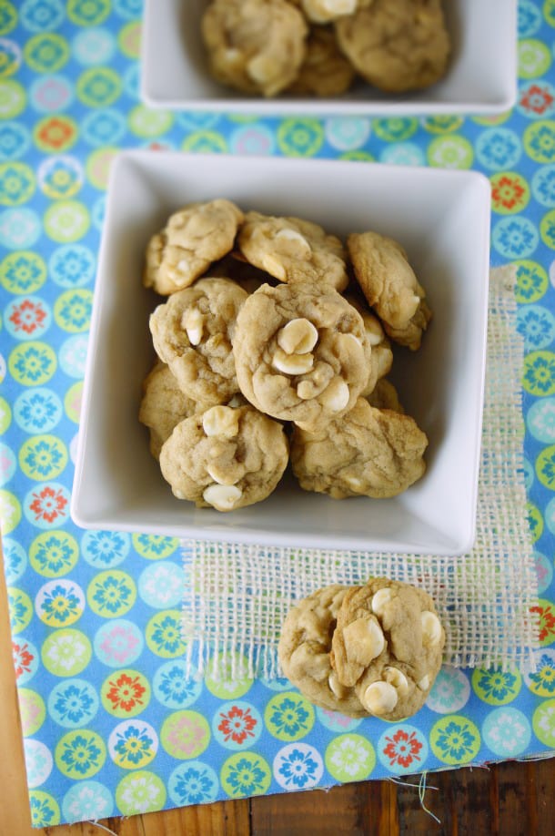 White Chocolate Ginger Cookies