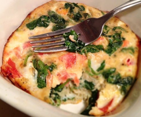 Spinach Tomato Fritatta