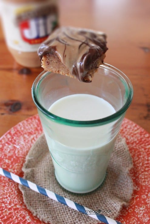 Chewy Peanut Butter Cookies with Chocolate